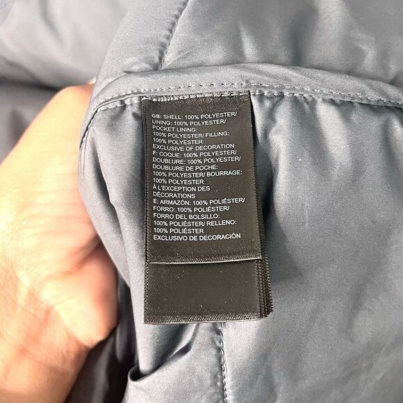 The North Face Jacket Women’s XXL Tamburello Dark Gray Quilted Zip Up Coat - Picture 7 of 9